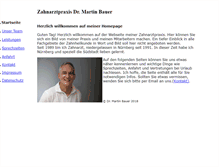 Tablet Screenshot of dr-martin-bauer.de